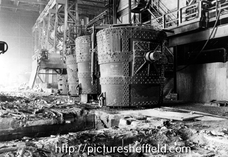 Demolition of Steelworks probably Hadfields Co. Ltd., Leeds Road (formerly Brown Bayleys)