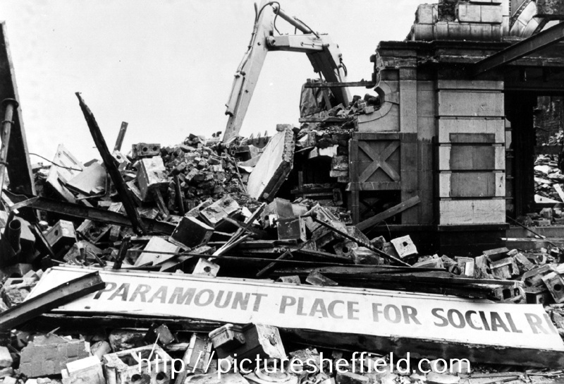 Demolition of The Attercliffe Pavilion Cinema, Attercliffe Common