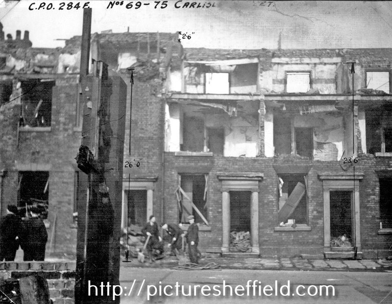 Demolition of Nos 69-75, Carlisle Street
