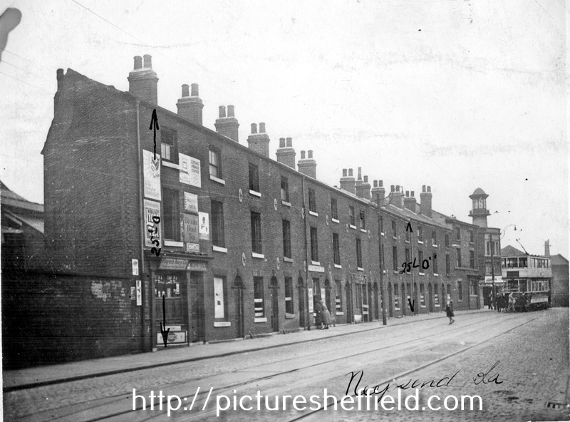 Neepsend Lane with Rutland Picture Palace visible at the junction of Burton Street / Rutland Road