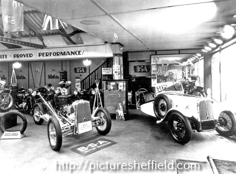 Interior of Walter Wragg Ltd., Motor Car, Motor Cycle Agent, Cycle Agent and Manufacturer