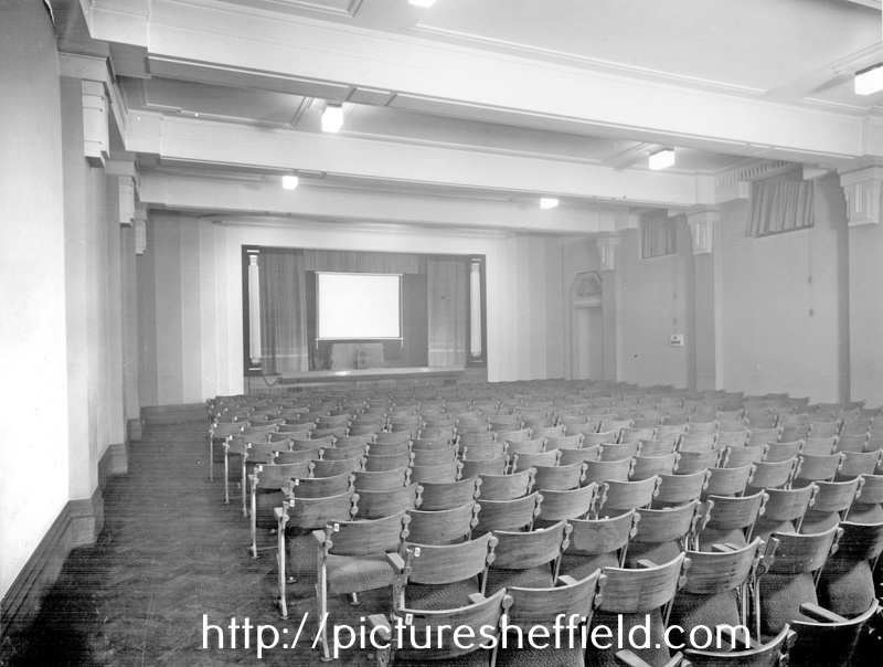 The Library Theatre, Tudor Place, setting for the N.B.C. film shown during Book Week.
