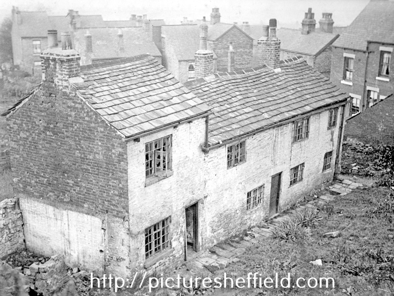 Derelict cottages at unidentified location