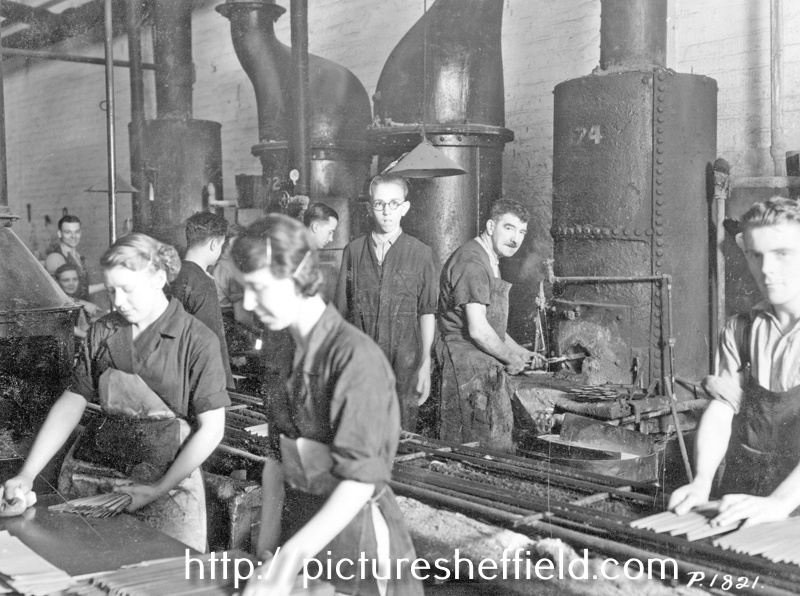Scouring tools at English Steel Corporation, Holme Lane Works