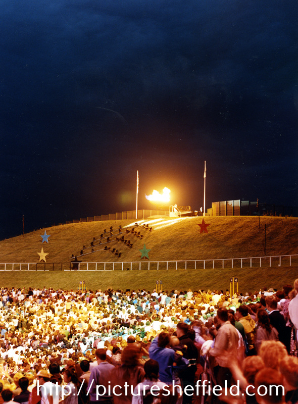 The Flame, Opening Ceremony, World Student Games, Don Valley Stadium