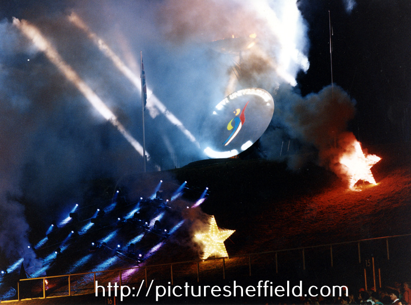 The Flame, Opening Ceremony, World Student Games, Don Valley Stadium