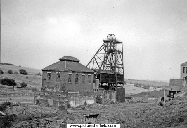 Derelict remains of Birley East Colliery