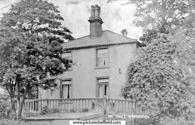 Fir Croft House, Shiregreen, situated at the S.E. corner of Bellhouse Road and Shiregreen Lane