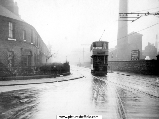 Suffolk Road, after 1923, looking towards City Centre, London, Midland and Scottish Railway Horse Carriage and Fish Dock, right