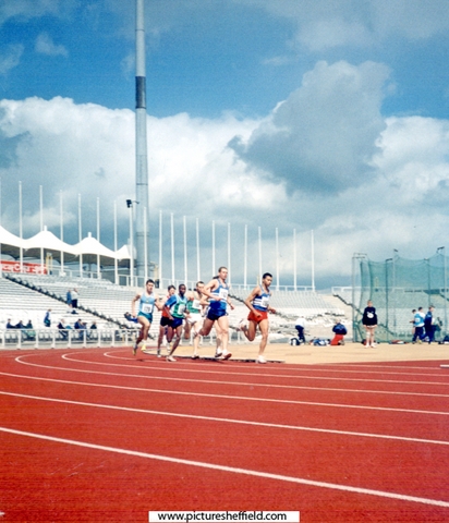 International Martin Steele, Longwood Harriers in the lead, Mens 1500 metres, Yorkshire Championships, Don Valley Stadium