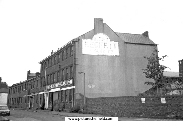 Green Lane showing  former premises of Alfred Beckett and Sons Ltd., steel manufacturers, Brooklyn Works