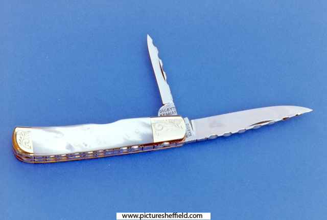 Pocket knife made by Graham Clayton of Kelham Island Industrial Museum