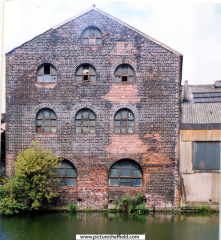 Former Bone Mills now part of Bedford Rolling Mills from the opposite bank on the Sheffield and South Yorkshire Navigation
