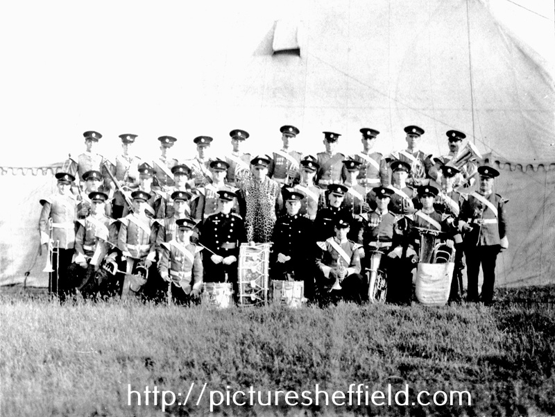 Hallamshire Battalion Military Band at camp