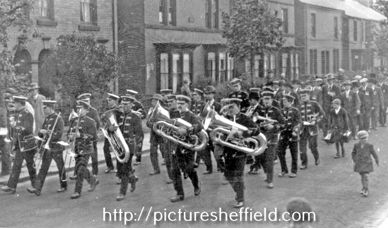Unidentified Brass Band in unidentified parade