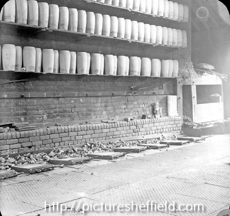 Crucible steel melting shop, possibly Sanderson Kayser Ltd., Attercliffe Steel Works, Newhall Road