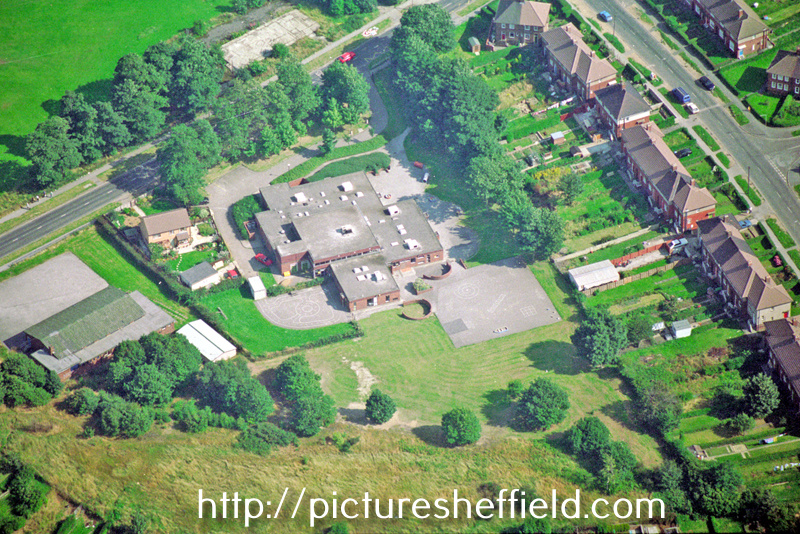 Aerial view of Busk Meadow Nursery/Infants School, Shirecliffe Road