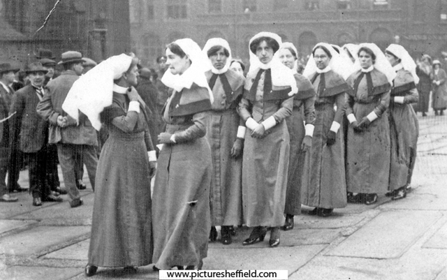 Nurses from 3rd Northern General Base Hospital at a Memorial Service, World War I