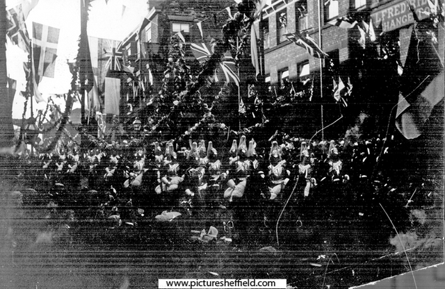 Cambridge Street during the royal visit of Queen Victoria