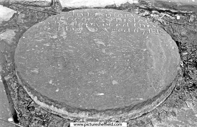 Gravestone of George Hislet, grinder