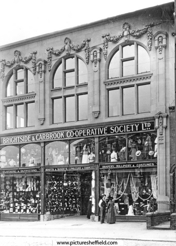 Brightside and Carbrook Co-op Society Ltd., No. 18-20 Page Hall Road opened 1914