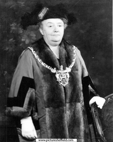 The Lord Mayor of Sheffield, Alderman Mrs. Grace Tebbutt J.P