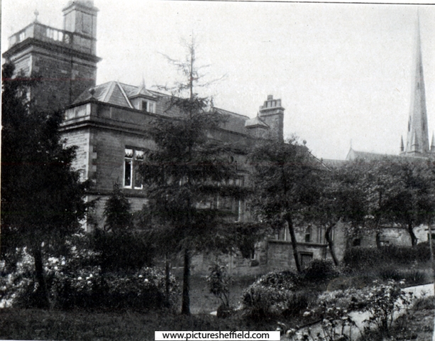 View from the rear garden of the new Home for the Orphan Girls of Teachers, Tapton Grange, Tapton Park Road, opened 23rd August 1928