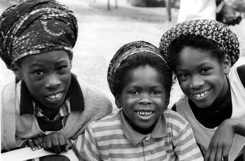 Group of children at Kelvin during Caribbean Cultural Fortnight 
