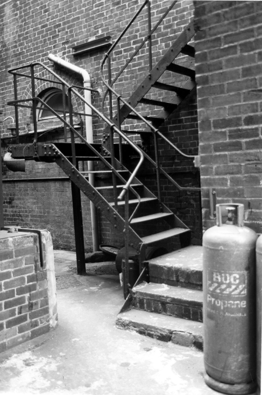 Fire escape, Attercliffe Road Swimming Baths, Nos. 870 - 872 Attercliffe Road