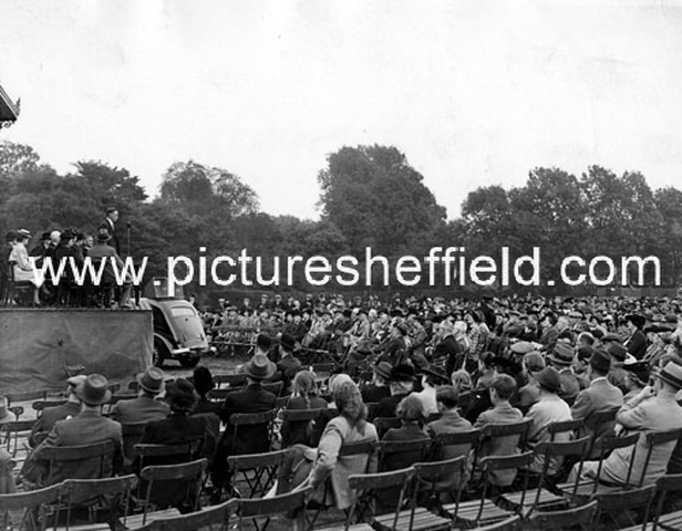 World War Two, Food Production Show, Endcliffe Park, opening ceremony