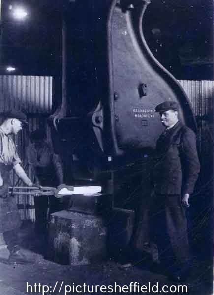 Herbert Reginald Beecroft 'under the hammer' during the Second World War at Edgar Allen and Company Limited, Tinsley