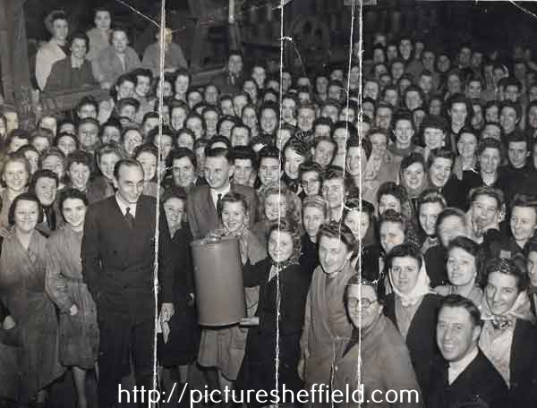 Women workers during World War Two at Tinsley Wire, Shepcote Lane, Sheffield