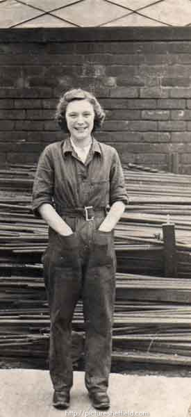 Alice Procter at Rip Bits, Sheffield during World War Two