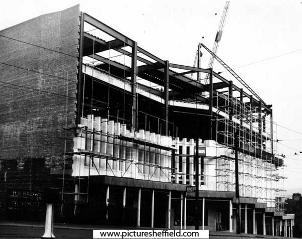T. B. and W. Cockayne, department store, Nos. 1 - 13 Angel Street -  construction of the second stage of the new store