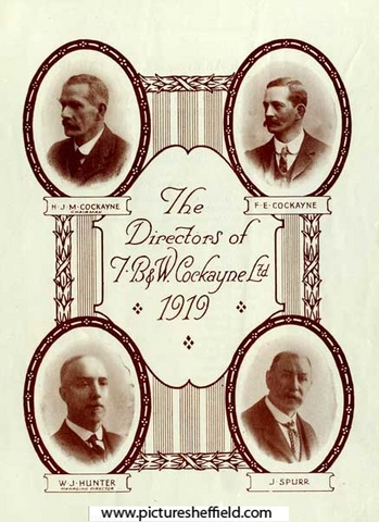 T. B. and W. Cockayne, department store, No. 1 Angel Street - Directors