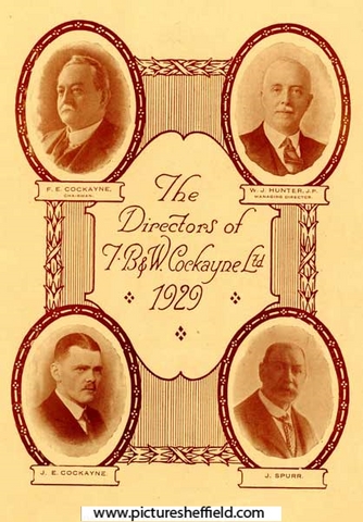 T. B. and W. Cockayne, department store, No. 1 Angel Street - Directors