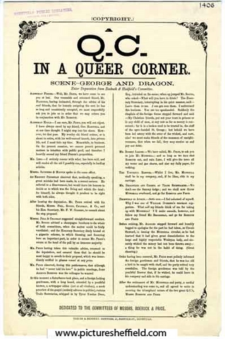 A Q. C., in a Queer Corner … dedicated to the Committees of Messrs Roebuck and Price, c. 1868