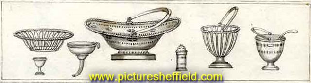 IIlustration from 'A short account of the founders of the silver and plated establishments in Sheffield', R. M. Hirst, 1820-1832