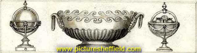 IIlustration from 'A short account of the founders of the silver and plated establishments in Sheffield', R. M. Hirst, 1820-1832