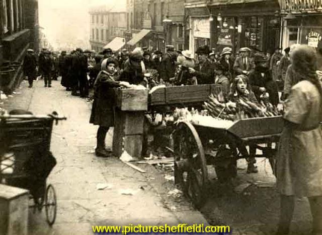 Street traders in Shude Hill and Dixon Lane
