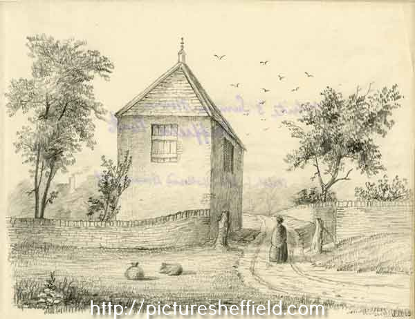 White's SummerHouse, Sheffield Park, sketched by John Holland Brammall (when a boy)