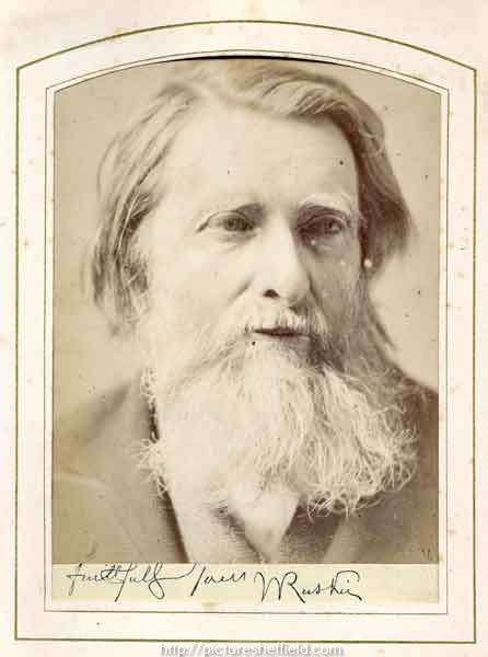 John Ruskin (1819 - 1900) (signed photograph)