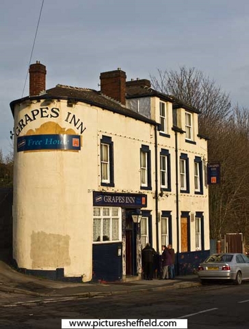 Grapes Inn, No. 51 Gower Street and junction with Earsham Street 