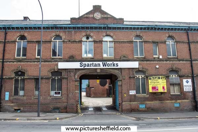 Former premises of Spartan Steel Alloys Ltd., Spartan Works, stainless steel manufacturers, Spartan Works, No. 543 Attercliffe Road 