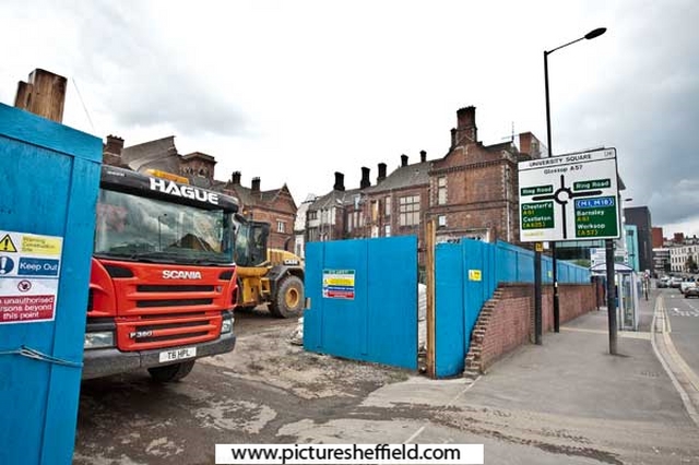 Demolition of Edwardian wing of former Jessop Hospital for Women, Brook Hill