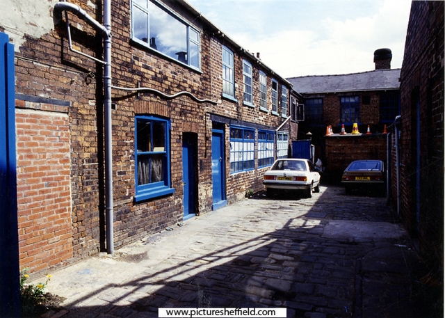Yard off Division Street between Nos. 97-101, rear of Francis Howard Ltd, Aberdeen Works, siversmiths, Trafalgar Street 