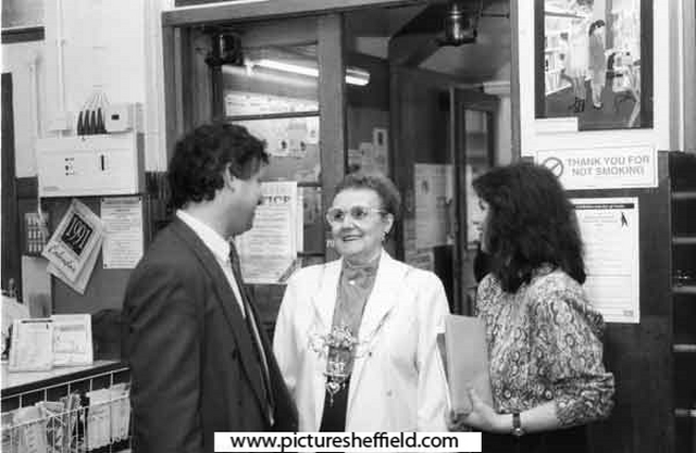 Councillor Doris Askham, Lord Mayor, 1991 - 92 at Highfield Library