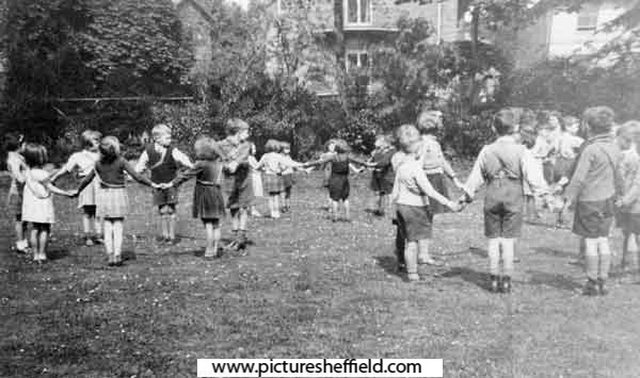 Children in the garden, Springvale House Open Air School, Park Lane, pre-1968