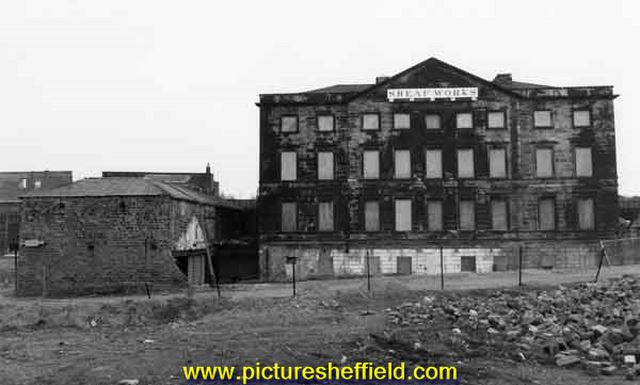 Sheaf Works, Maltravers Street, former premises of Thomas Turton and Sons, awaiting redevelopment into Sheaf Quay
