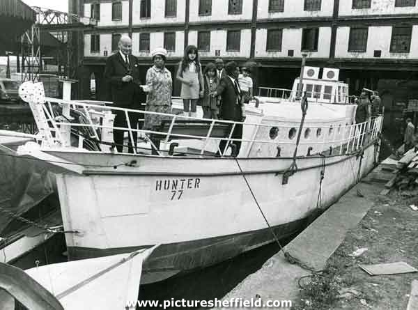 Joe Phillips' boat 'Hunter 77' at the Sheffield Canal Basin